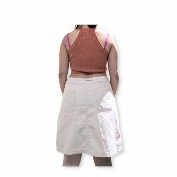 CIERA AND CO Cargo Skirt in Cream Y2K Fashion - Picture 2 of 3